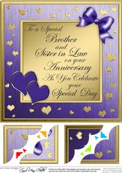 Brother Anniversary 8 x 8 Scalloped Corner Topper