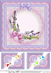 Bluebells 8 x 8 Scalloped Corner Topper