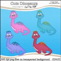 Cute Dinosaurs - CU4CU Digital Clip Art Set