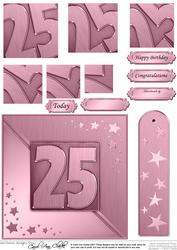 25th Metallic Age Quick Card with Twisted Pyramage