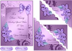 Nanny Birthday Quick Card Corner Side Stacker