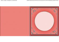 Square 'silver Metallic Frame' Card Front or Insert