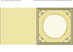 Square 'silver Metallic Frame' Card Front or Insert