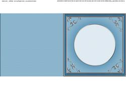 Square 'silver Metallic Frame' Card Front or Insert