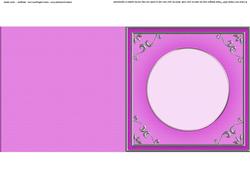 Square 'silver Metallic Frame' Card Front or Insert