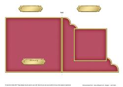 Cut and Fold Corner Card Plain Card Base