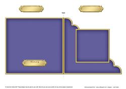 Cut and Fold Corner Card Plain Card Base