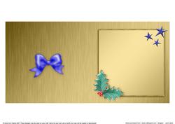 Elegant Christmas Greeting Matching Insert Square Portrait