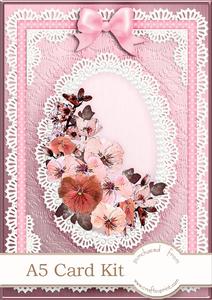 A5 Spring Flowers and Lace Kit with 3D Decoupage