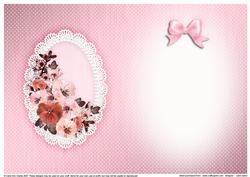 Spring Flowers and Lace Matching Insert A5 Portrait