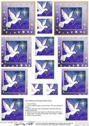 Christmas Dove Pyramage sheet