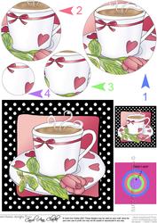 Time for Tea Circle Pyramage Topper