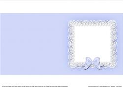 Square Pearls and Lace Card Front or Insert