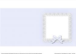 Square Pearls and Lace Card Front or Insert
