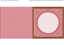 Square 'gold Metallic Frame' Card Front or Insert
