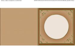 Square 'gold Metallic Frame' Card Front or Insert