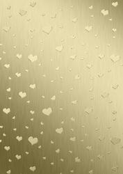 Metallic Romantic Hearts Matching Backing Paper Kit