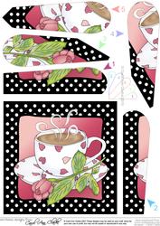 Coffee Time Fan Pyramage Topper
