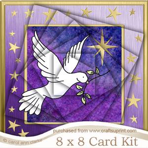 8 x 8 Xmas Dove Kit with Twisted Pyramage