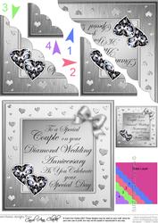 Diamond Wedding Anniversary Scallop Corner Side Stacker