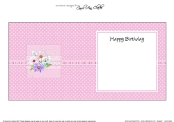 A Touch of Elegance Flowers, Pearls and Lace square landscape insert