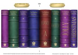 Merry Christmas Books Shaped Card