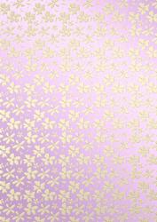 Gold Metallic Flowers Matching Vellum
