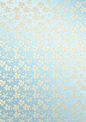 Gold Metallic Flowers Matching Vellum