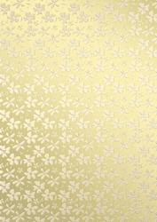 Gold Metallic Flowers Matching Vellum