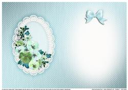 Spring Flowers and Lace Matching Insert A5 Portrait
