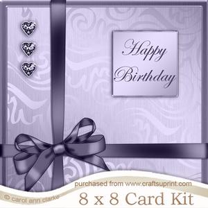 8 x 8 Elegant Flourish Kit with 3D Decoupage