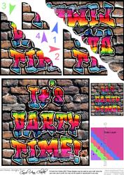 On the Wall Its Party Time! - Wavy Spiral Side Stacker