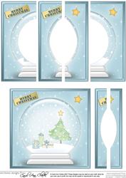 Xmas Tree Snowglobe Circle Pyramage