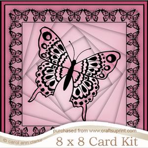 8 x 8 Big Butterfly Twisted Tunnel Card Kit