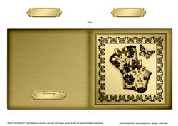 Elegant Boudoir Cut and Fold Card