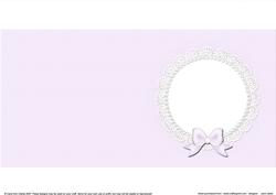 Square Pearls and Lace Card Front or Insert
