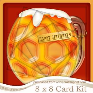 8 x 8 Mine's a Pint!! Twisted Tunnel Card Kit