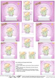 Baby's First Christmas Snowglobe Pyramage Sheet