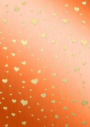 Metallic Romantic Hearts Matching Backing Paper Kit