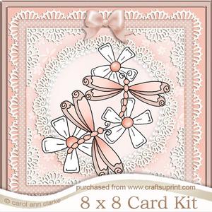 8 x 8 Dreamy Dragonflies Kit with 3D Decoupage