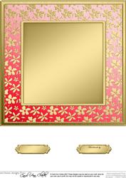 8 x 8 Metallic Flowers Plain Card Base
