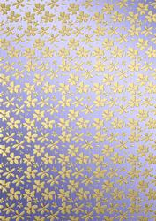 Gold Metallic Flowers Matching Backing Paper