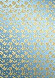 Gold Metallic Flowers Matching Backing Paper