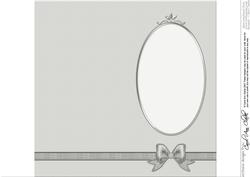 'metallic' Dl Fancy Bow Card Fronts or Insert