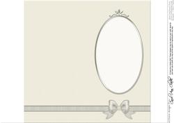 'metallic' Dl Fancy Bow Card Fronts or Insert