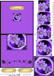 Clematis Easy Over the Edge Card N Spiral Pyramid