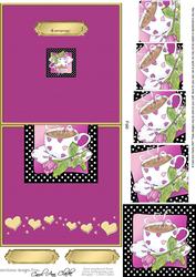 Coffee Time Easy Over the Edge Card N Spiral Pyramid