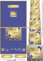 Thank You Easy Over the Edge Card N Spiral Pyramid