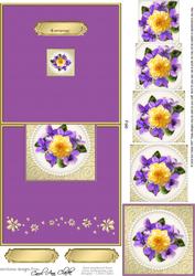 Flowers and Pearls Easy Over the Edge Card N Spiral Pyramid