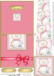 Cute Cat Easy Over the Edge Card N Spiral Pyramid
